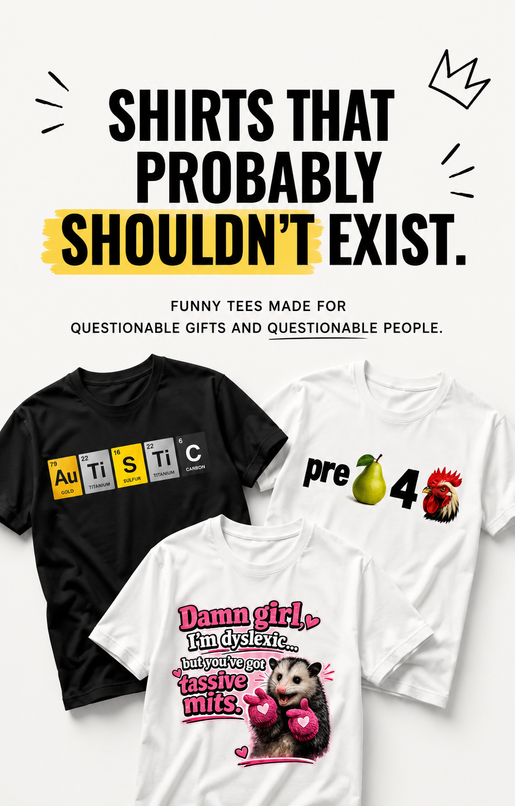 funny graphic t-shirts for personality