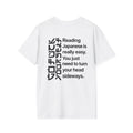 Reading Japanese T-shirt (Back Print)