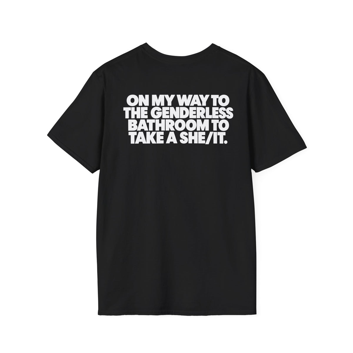 genderless t-shirt with back print