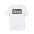 Genderless Bathroom She/it T-shirt (Back Print)